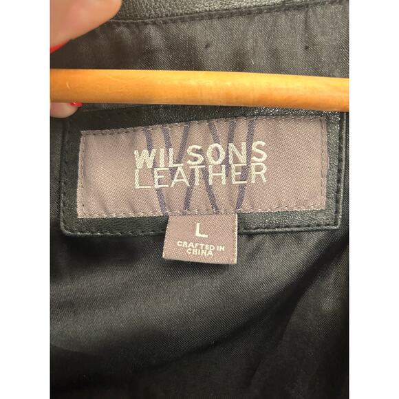 Wilsons Leather Women’s Black Button-Up Jacket | Size L | Classic Style - Picture 8 of 10